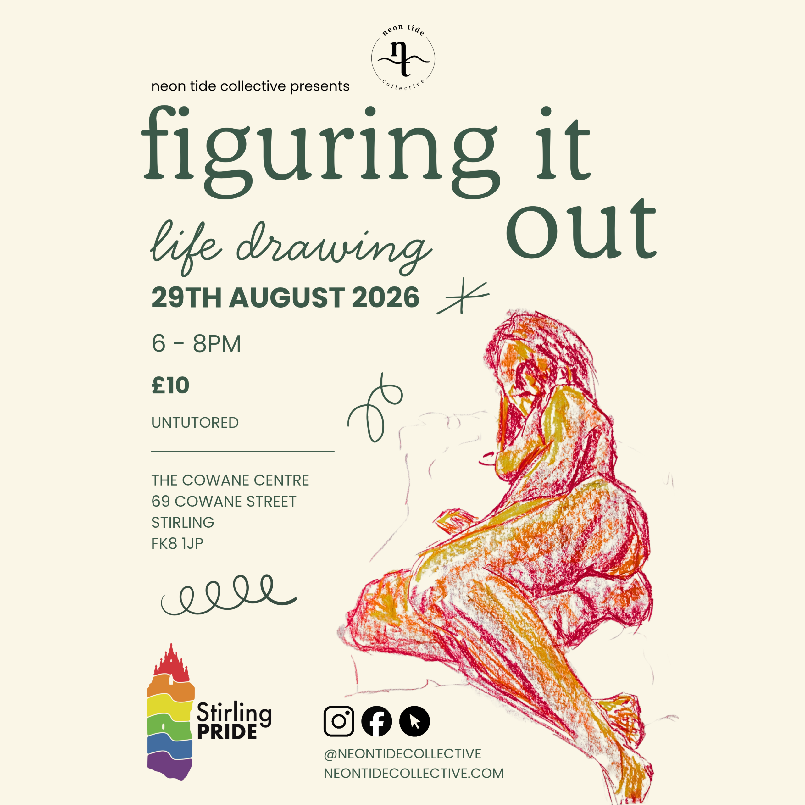 Figuring It Out – A Life Drawing event For Stirling Pride