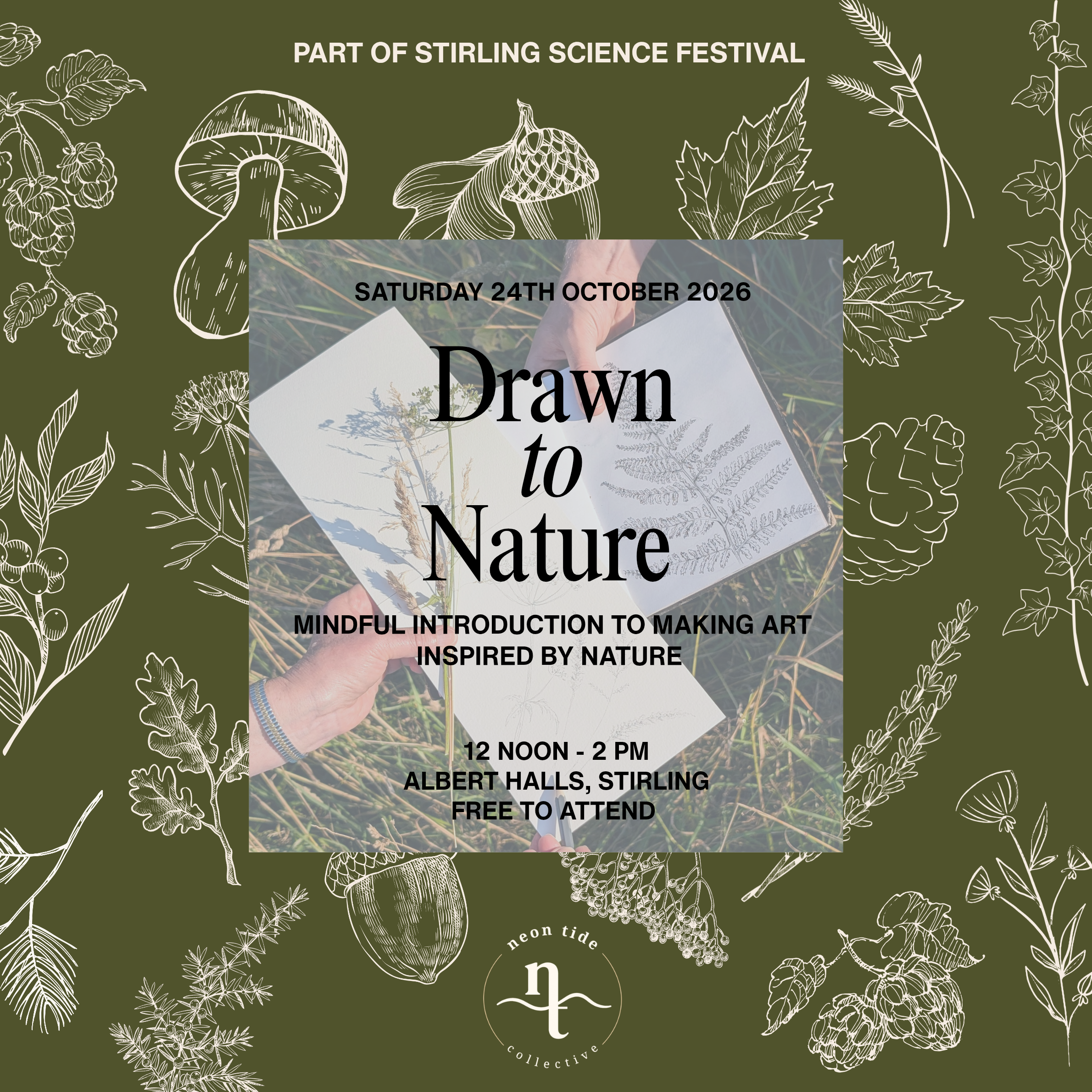 Drawn To Nature – An Art Workshop for Stirling Science Festival